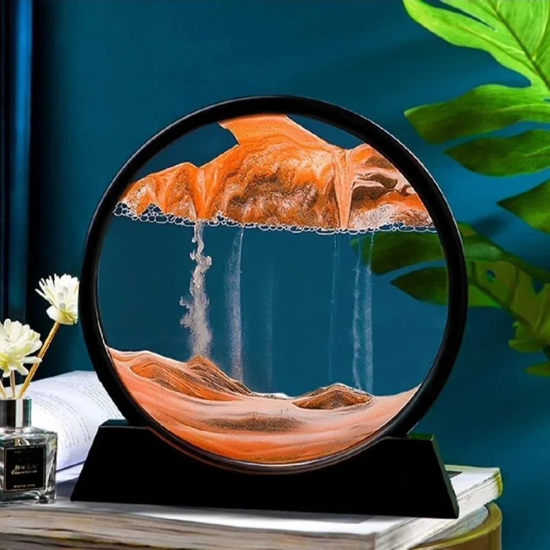 Moving Sand Art Picture | 3D Dynamic Deep Sea Sandscape with Display Stand | Random Color - Image 2
