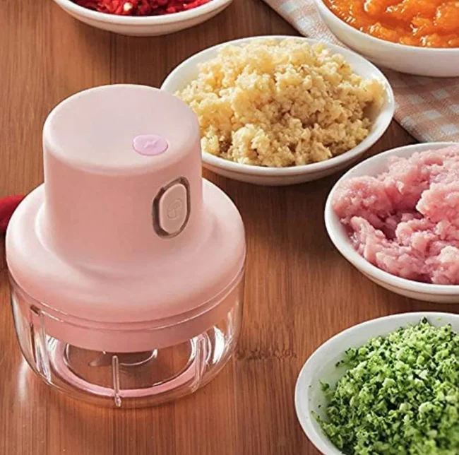 Wireless Rechargeable Electric Garlic Press Mini Meat Grinder Electric Chopper - Image 2