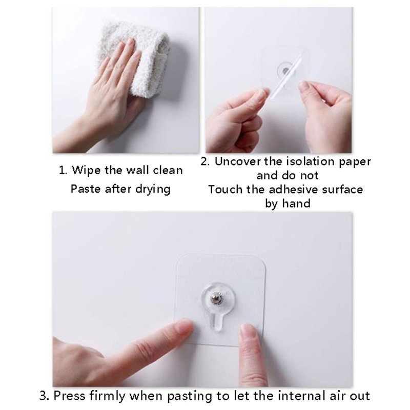 4 PCs Punch-Free Screw Hanger | Non-Marking Wall Hook Stickers | Heavy-Duty Picture & Decor Holder - Image 4