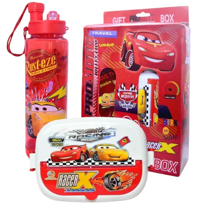 2-in-1 Kids Lunch Box & Water Bottle Set | School Combo Gift Pack with Bottle & Lunch Box | Multiple Cartoon Characters - Image 4