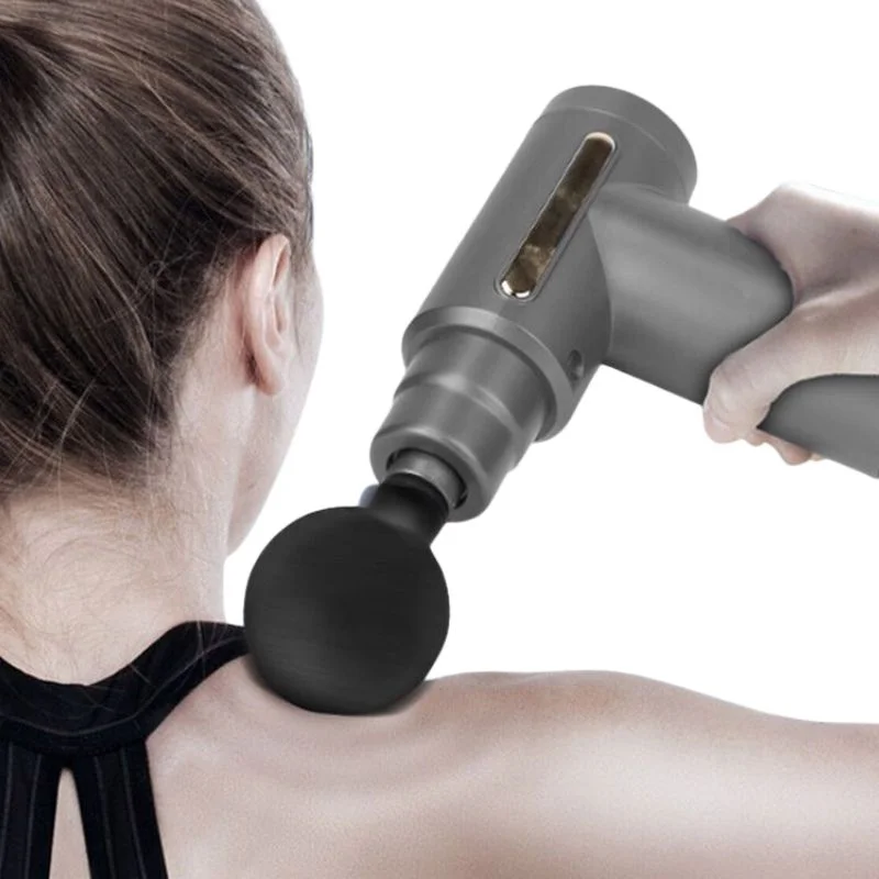 Deep Tissue Muscle Massage Gun | Fascia Relaxation Massage Gun with 6 Speed Levels & 4 Massage Heads | Random Color - Image 6
