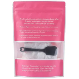 Meow Club 10-Min Painless Body Wax Powder with Spoon | Orange Hair Removal Wax for Smooth Skin