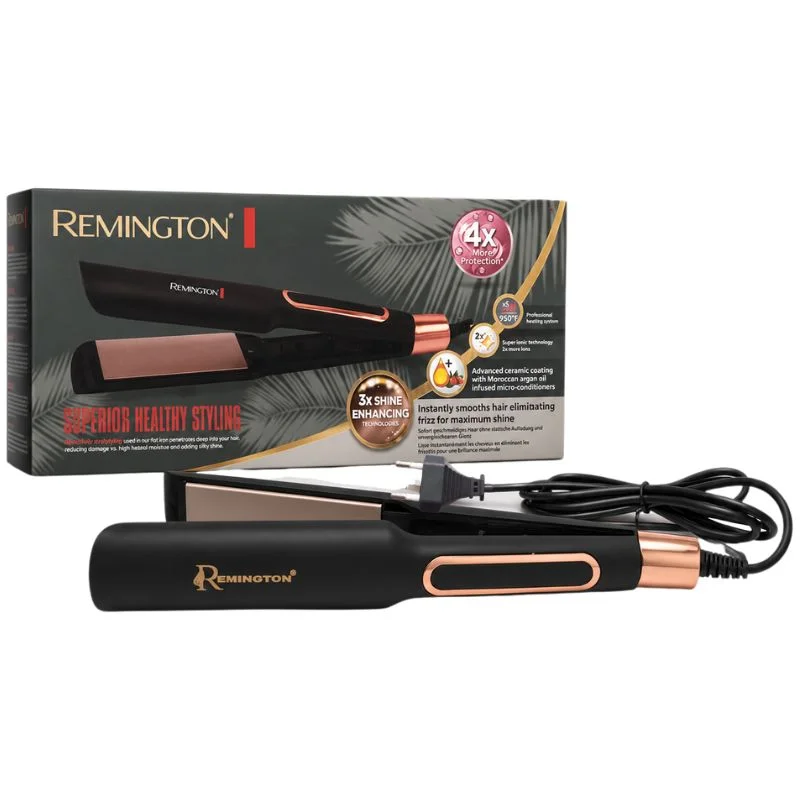 Remington Supports Healthy Styling Hair Straightener | Model FR-2115 | Infrared Technology Ceramic Plates Flat Iron - Image 6