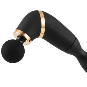 Long Handle Fascial Gun Massager | Model: BLD-339 |  Rechargeable Massage Gun with 4 Interchangeable Heads | Full Body Muscle Relaxation