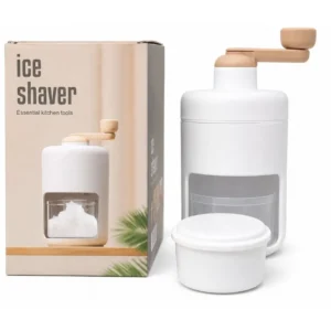 Portable Manual Ice Shaver  | Snow Cone & Slush Maker | Stainless Steel Blades | Ice Shaving Machine for Home, Kitchen & Camping